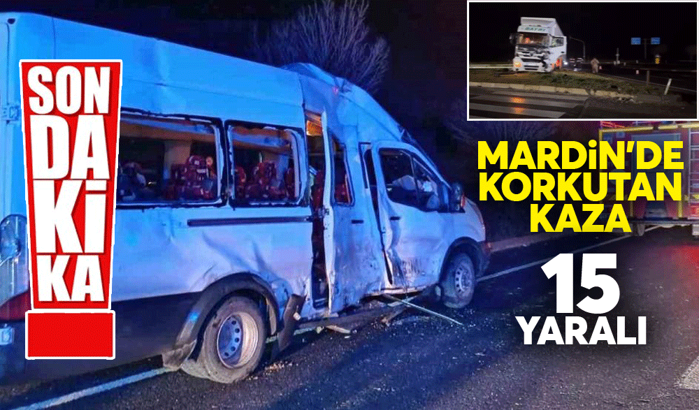 Diyarbakır Yolunda Tır ile Dolmuş Çarpıştı: 15 Yaralı